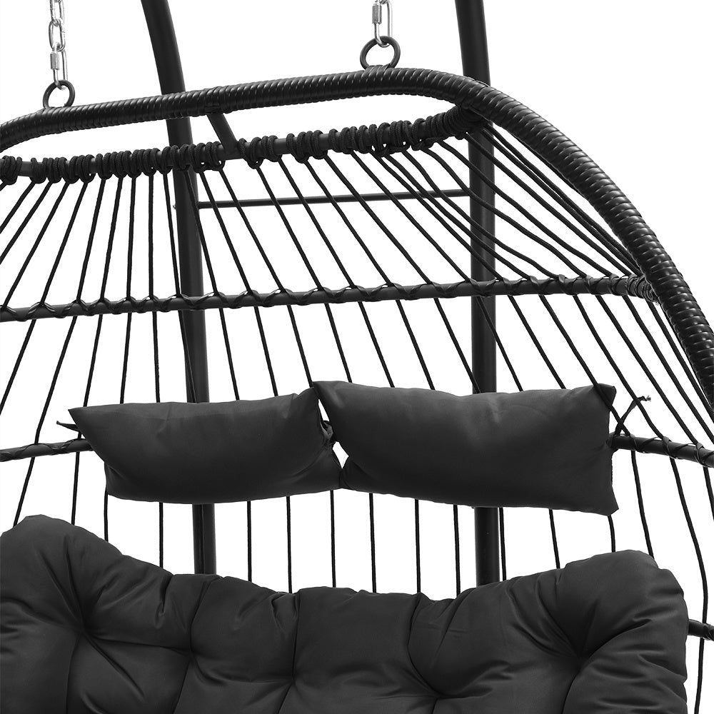 140x103x196cm Outdoor Hanging 2 Seater Egg Chair