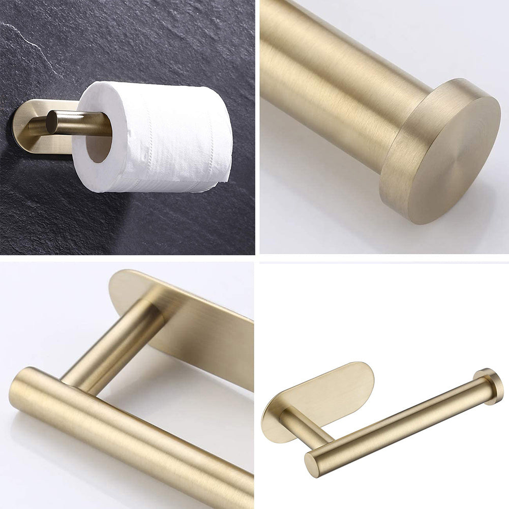 Wall Toilet Roll Holder Self, Gold