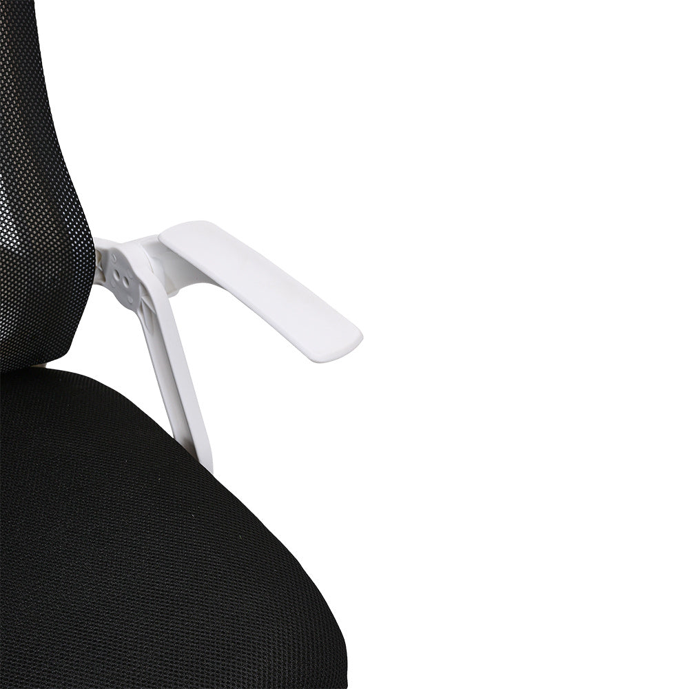 Swivel Office Chair with HeadrestWhite