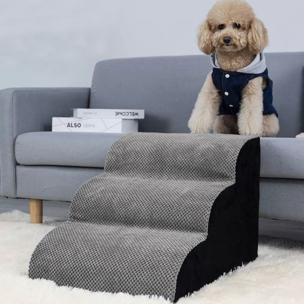 Grey Small Comfortable Non Slip Pet Step