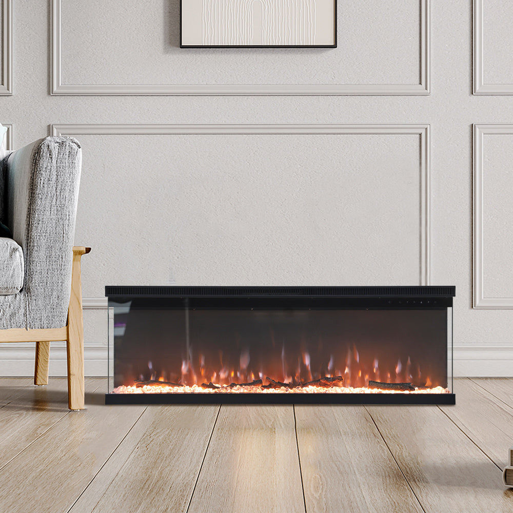 40 Inch Electric Fireplace 9 Flame Colors with Remote Control