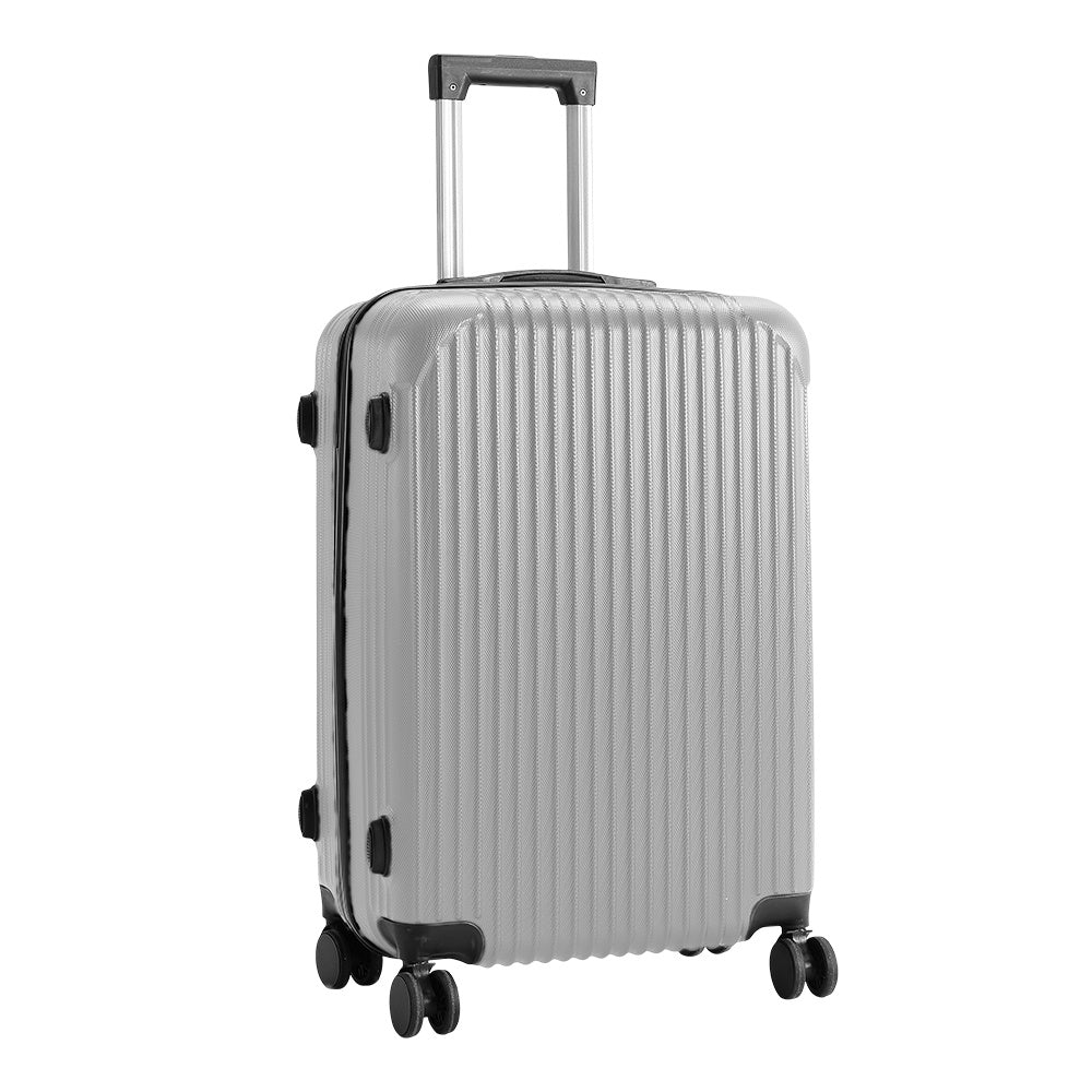 Grey 20 inch Hardshell Spinner Wheel Luggage Travel Suitcase