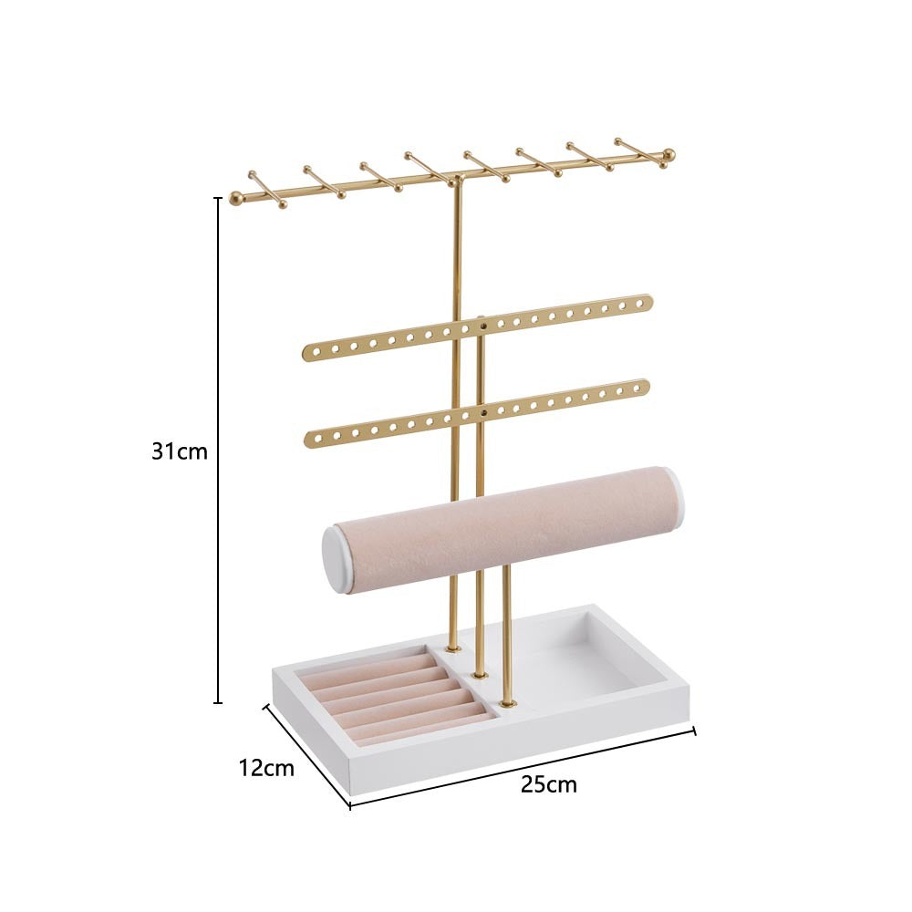 Golden 4 Tier Jewelry Display Stand