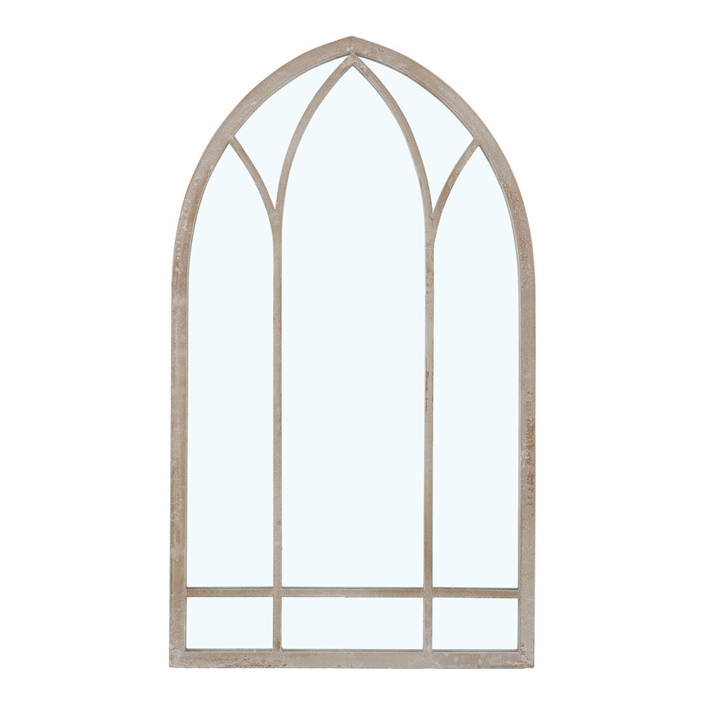 Modern Metal Arched Garden Decorative Framed Window Mirror