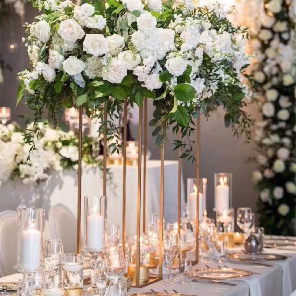 40cm Metal Rectangular Flower Stand Pedestal