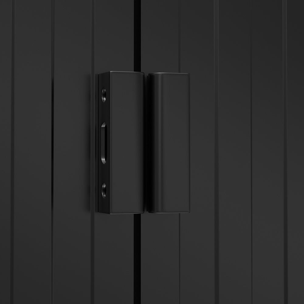 Garden Metal Storage Shed with Lockable Sliding Doors