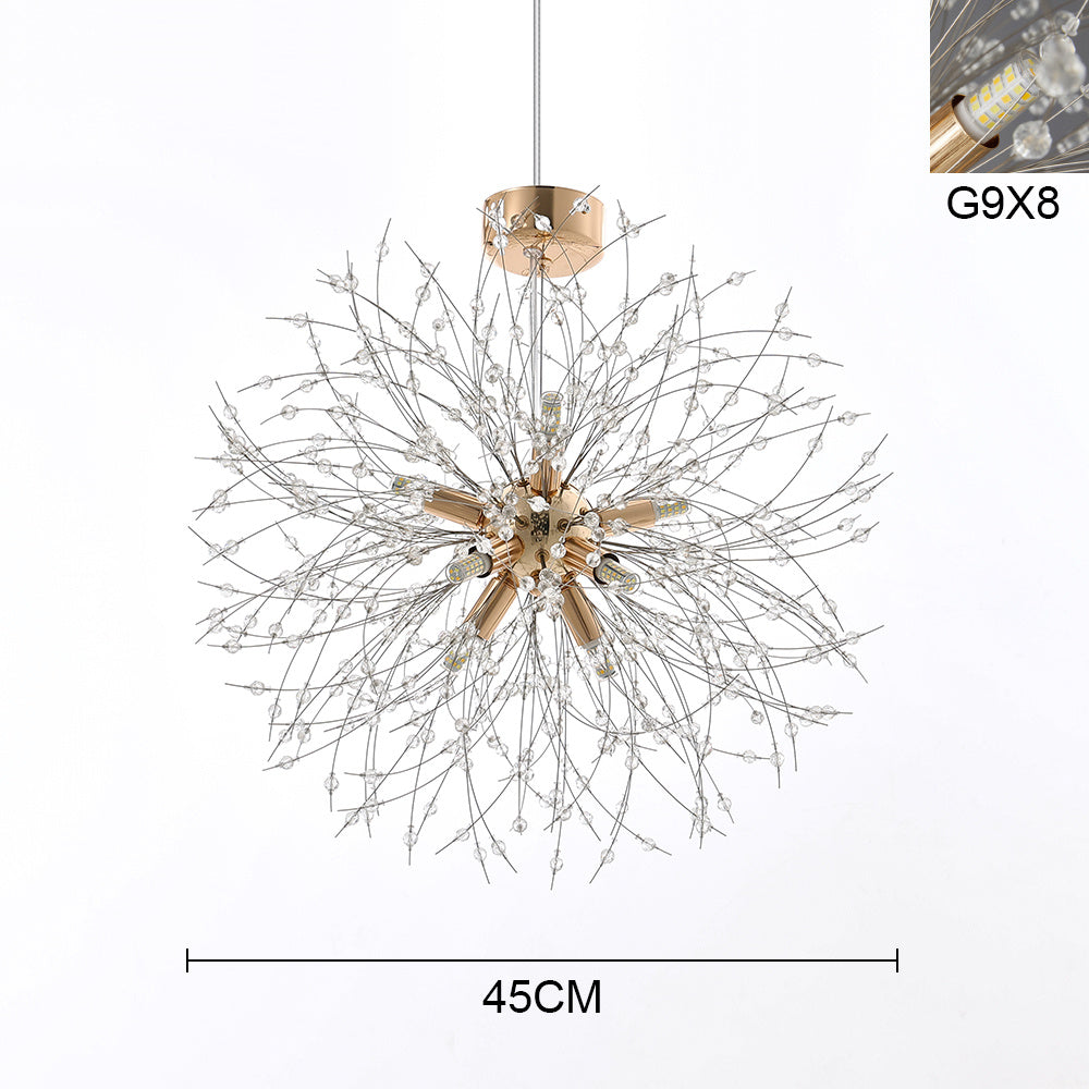 Sputnik Hanging Pendant Light Bulb Not Included, Gold