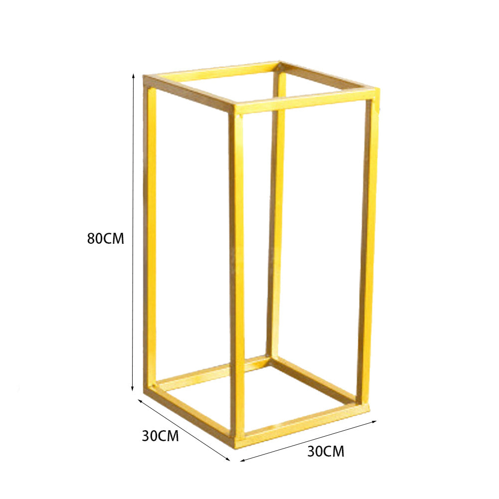 Gold Column Flower Stand for Wedding Decoration