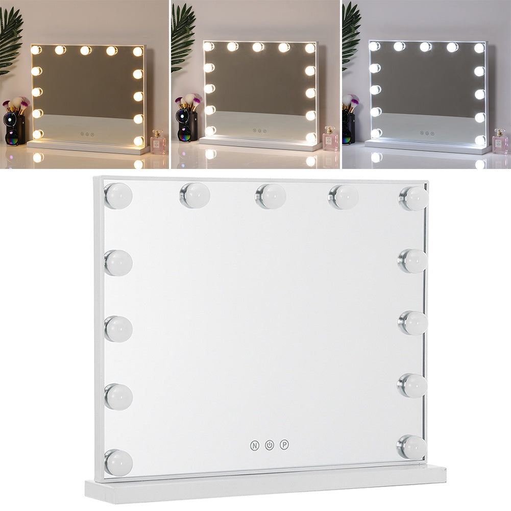 Large Makeup Dressing Mirror With 13 LED Light Touch Dimmable Bulb
