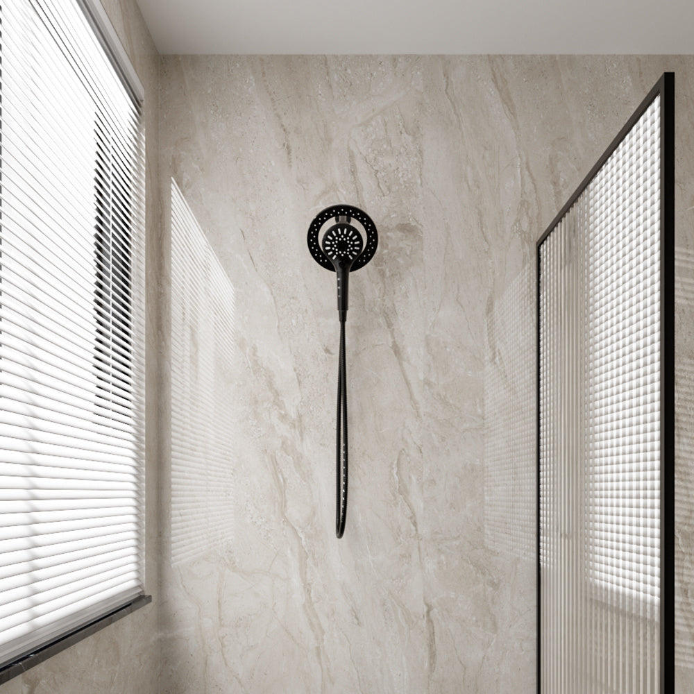 Black Bathroom Shower Faucet Set