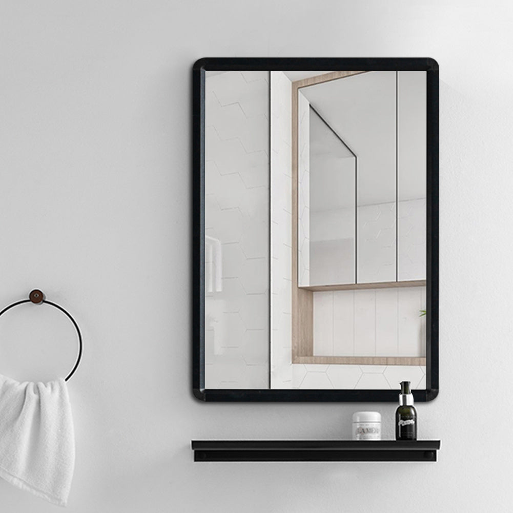 Modern Rectangle Frame Mirror with No Drilling, 50X70CM
