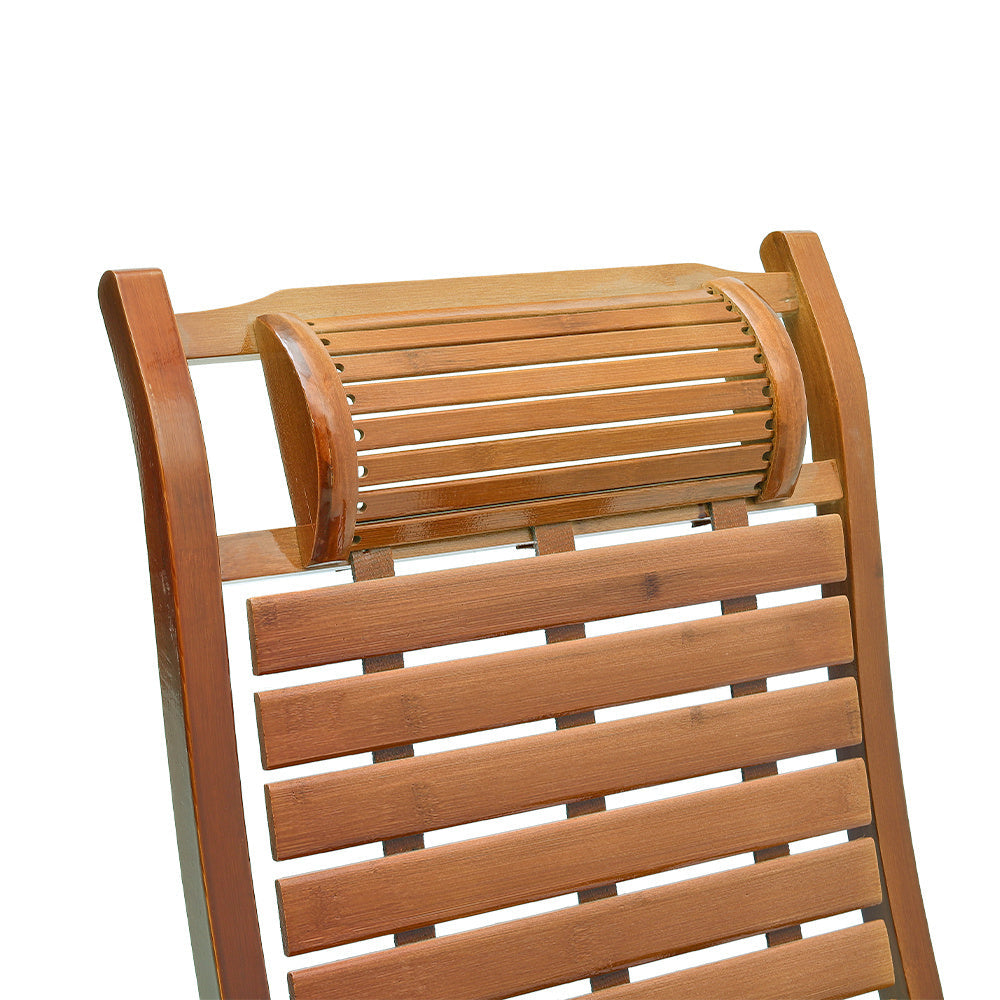 Bamboo Rocking Chair Foldable Recliner
