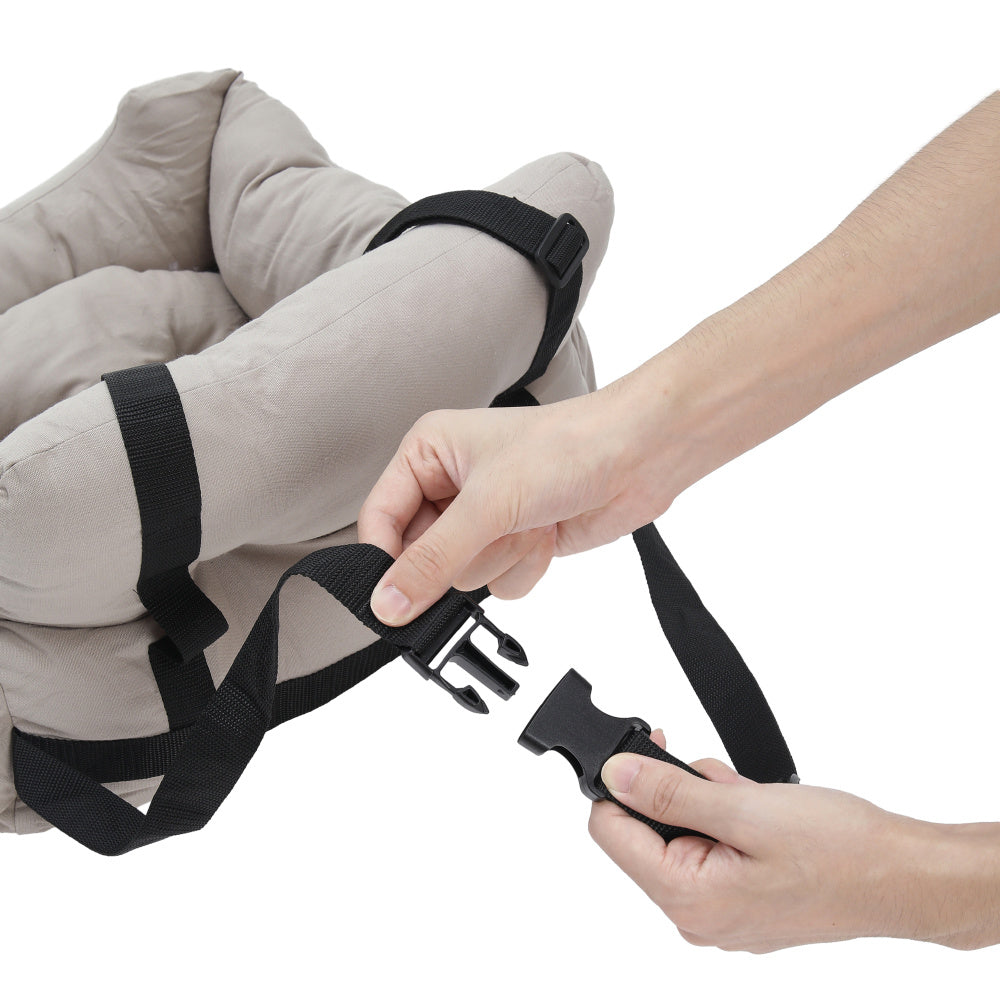 Light Grey 60cm Travel Pet Bed with Pockets