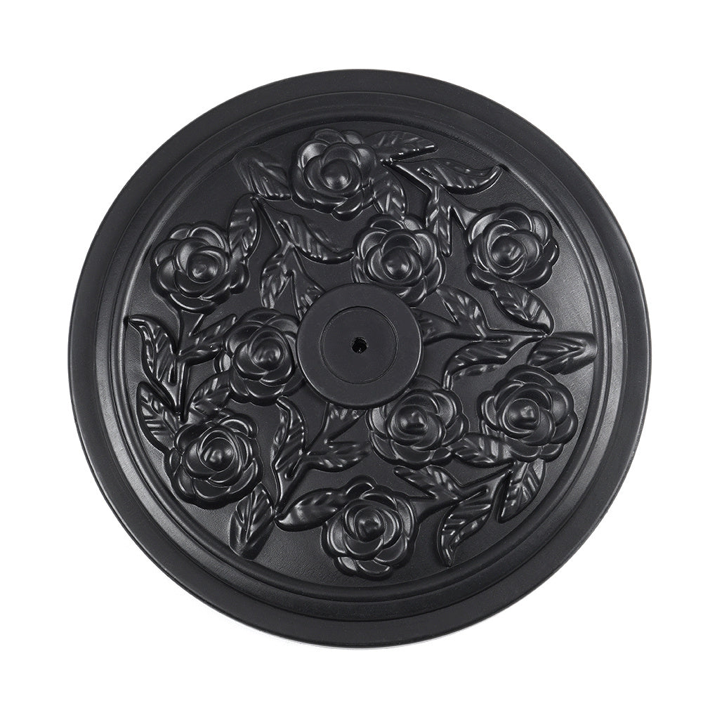 Vintage Cement Freestanding 10KG Parasol Base with Floral Pattern