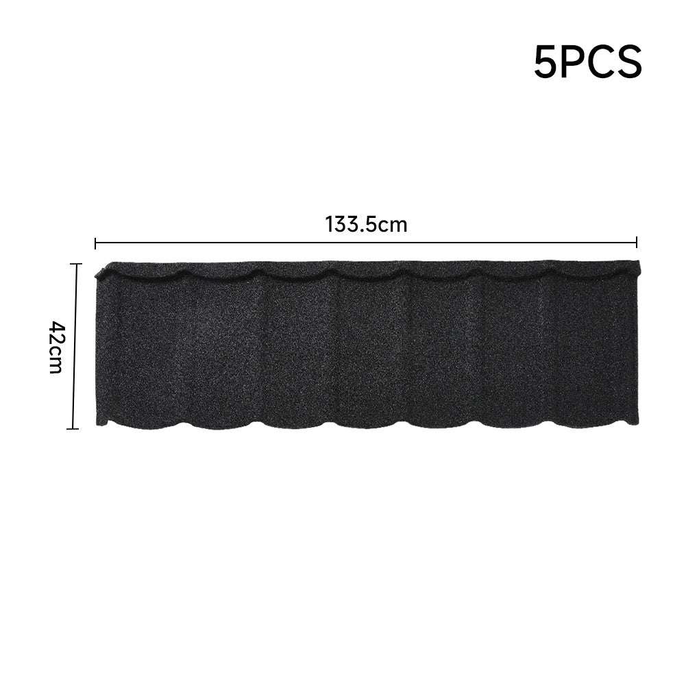 Tudor Tile Stone Coated Metal Roofing Shingles 5pcs