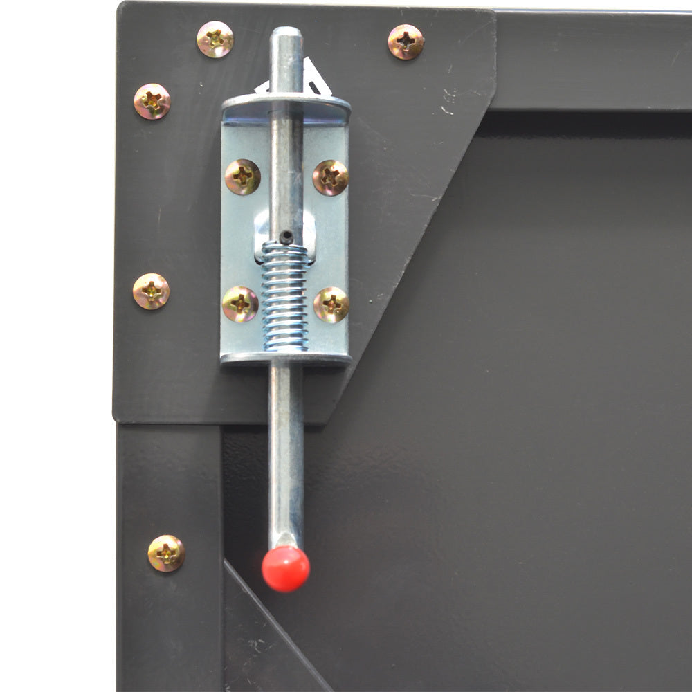 Charcoal Black Outdoor Garden Steel Storage Shed