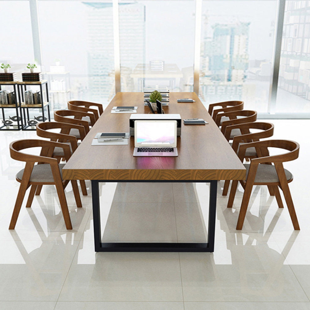 Set of 2 Metal Table or Bench Legs Frames Trapezium Steel Base Stands 56x71CM