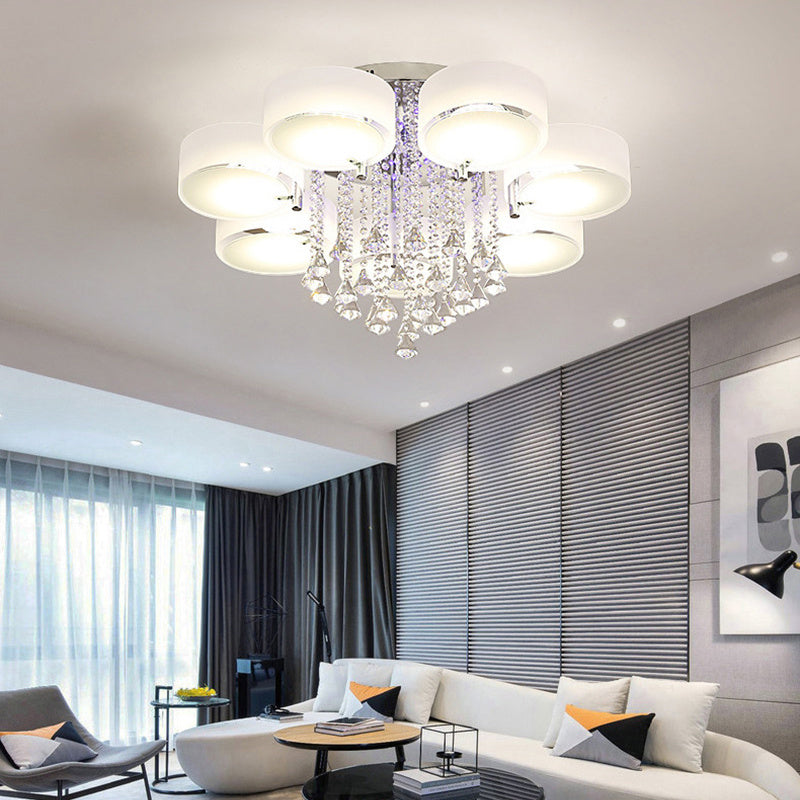 LED Crystal Ceiling Light Lamp 7 Head