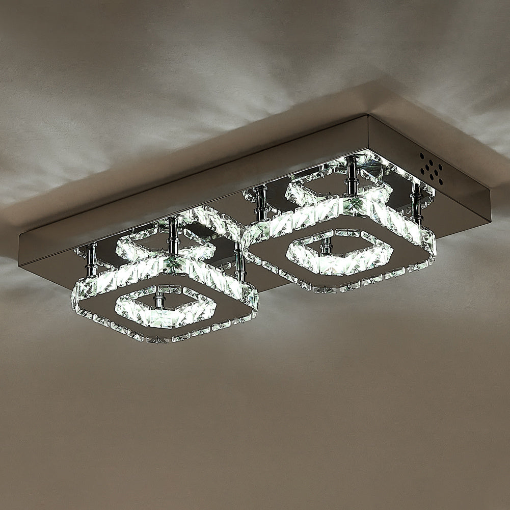 24W LED Ceiling Light Crystal Pendant Lamp