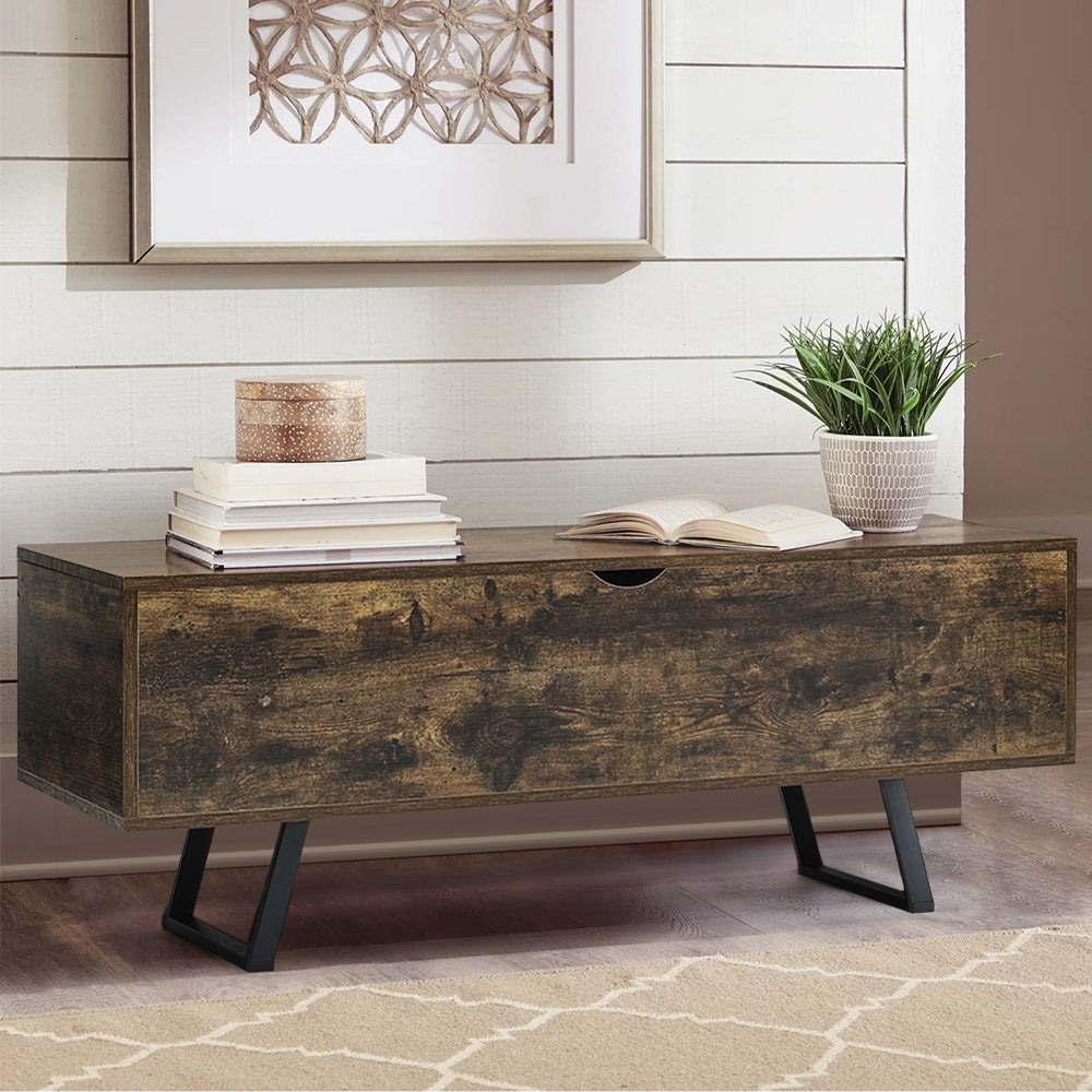 Industrial Wooden Flip Storage Table