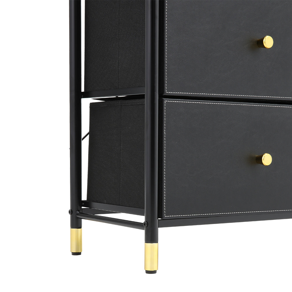 Black 9 Drawer Plastic Storage Cabinet
