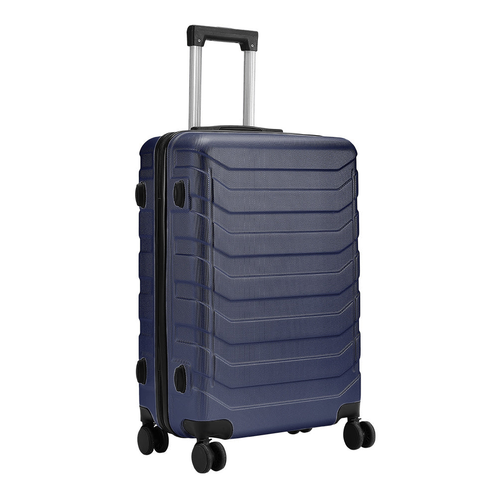 Blue 20 inch Rolling Hard Shell Luggage Travel Suitcase
