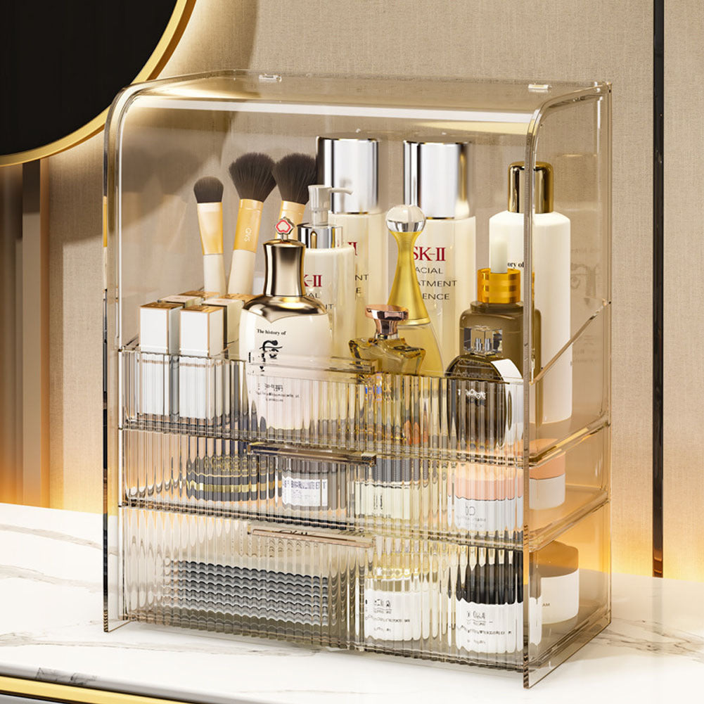 3Tier Transparent Makeup Cosmetics Storage Organizer