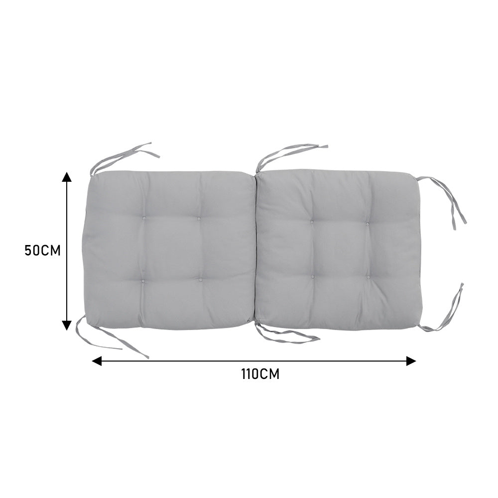 Indoor and Outdoor Lawn Chair Rattan Chair Cushion,Light Grey