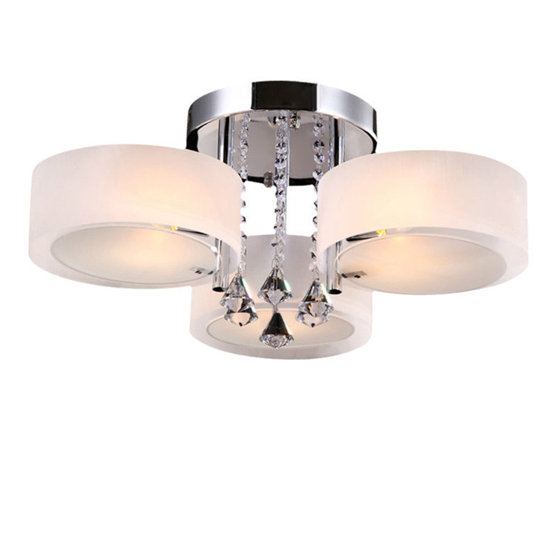 LED Crystal Ceiling Light Lamp 3 Head