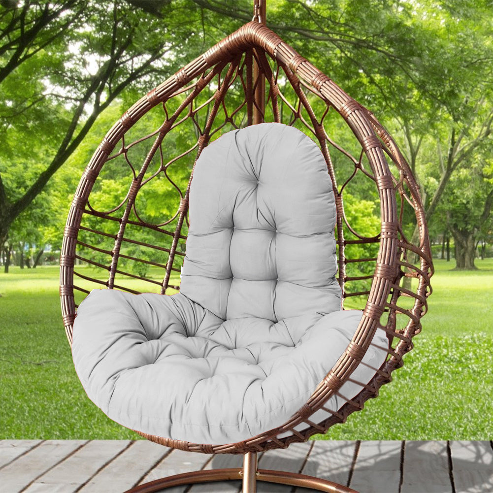 Hanging Egg Chair Thick Cushion Swing Chair Pad, Light Grey
