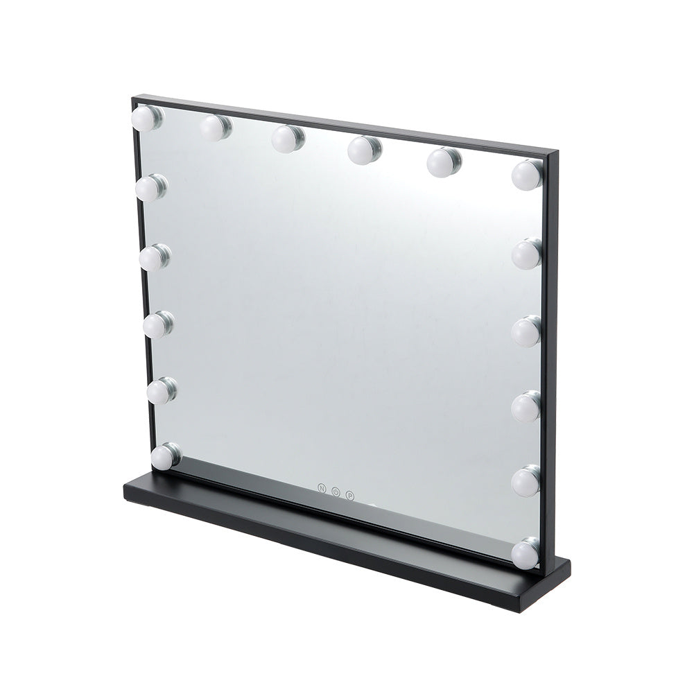 Black 62cm Rectangle LED Makeup Vanity Mirror