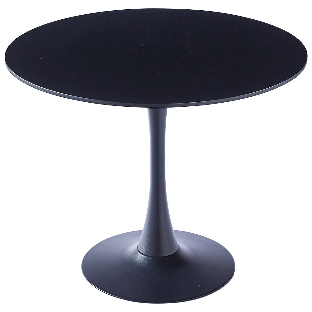 Modern Round Minimalist Dining Table Black