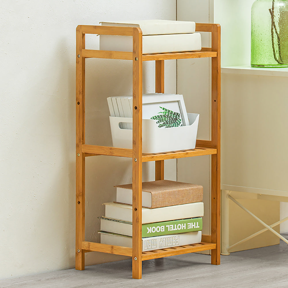 3 Tier Wood Bookcase Display Stand, 71x35x25CM