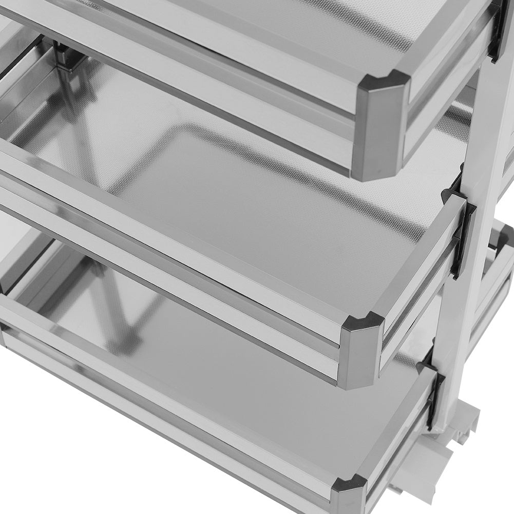 Larder Pull Out Wide Plate Basket Kitchen Cabinet Cupboard, Width 35CM