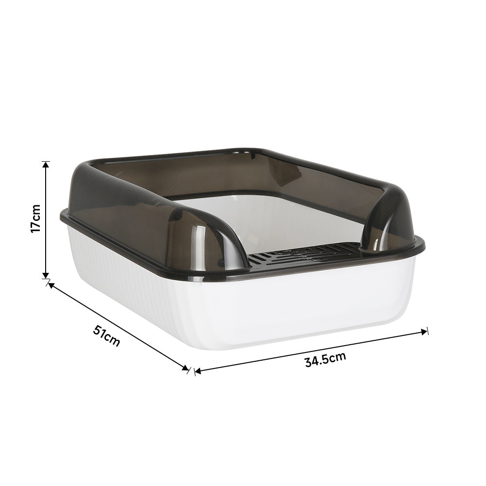 Large Semi-Closed Anti-Splash Cat Litter Box