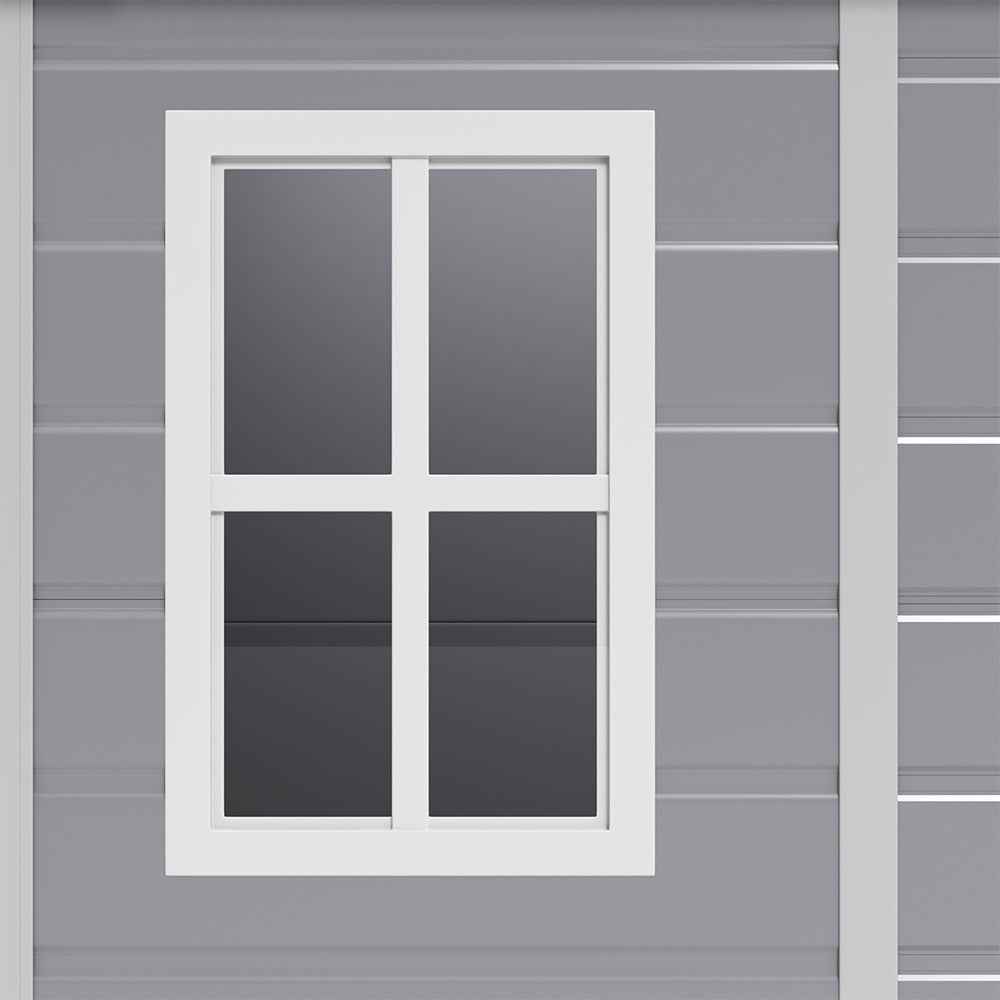 Grey Outdoor Plastic Storage Shed Tool Shed