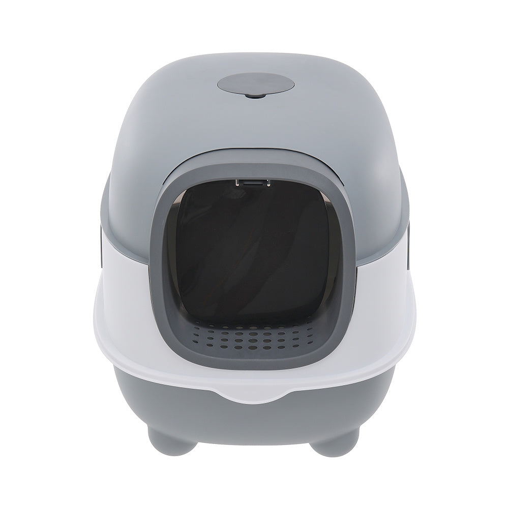 Large Hooded Cat Toilet Litter Box with UV Sterilization