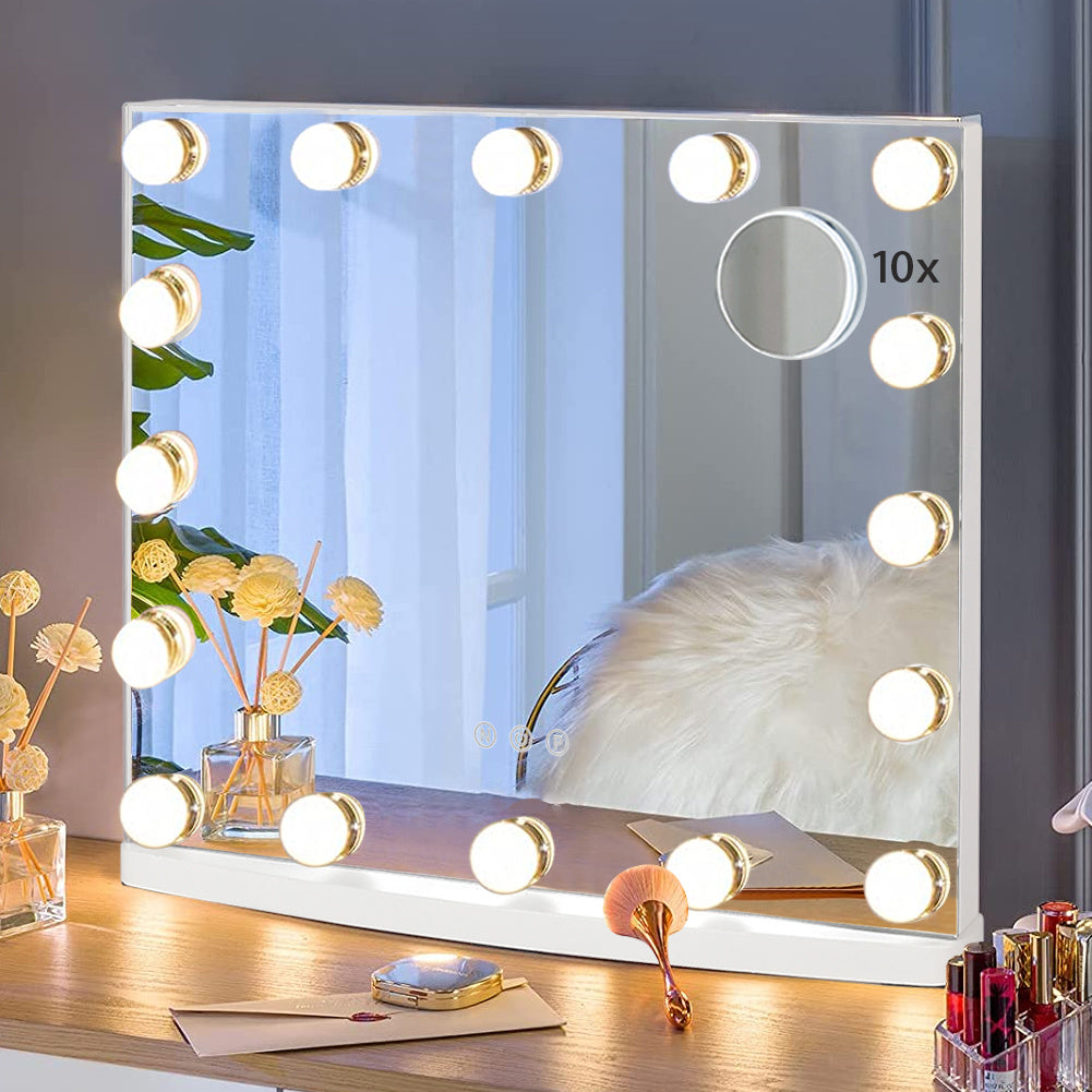 Rectangle Hollywood LED Lighted Cosmetic Mirror