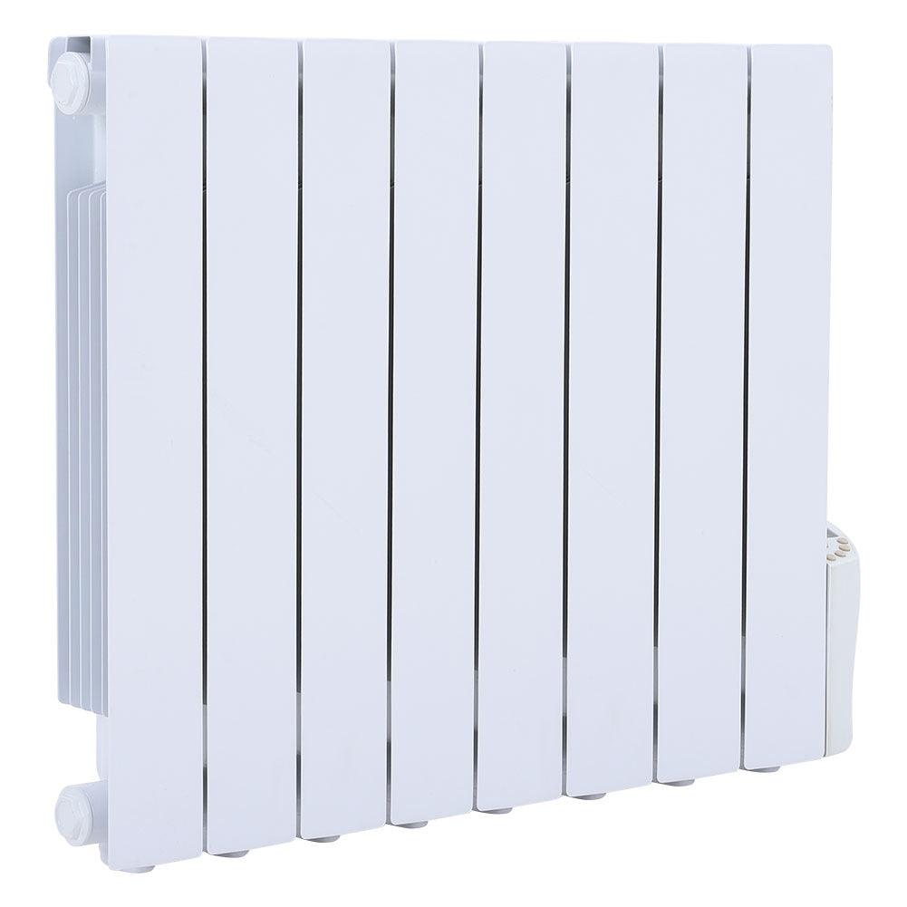 1200W Electric Oil Filled Radiator Space Heater With LED Screen And Timer, White