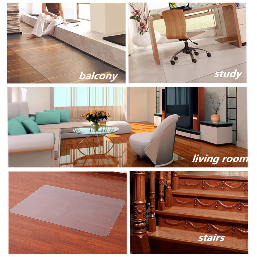 PVC Non Slip Office Chair Desk Mat Floor Protector