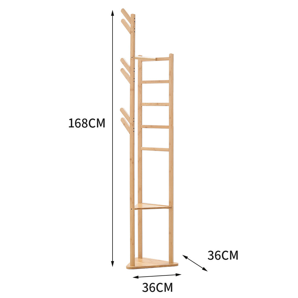 Bamboo Coat Rack Stand Coat Standing Tree