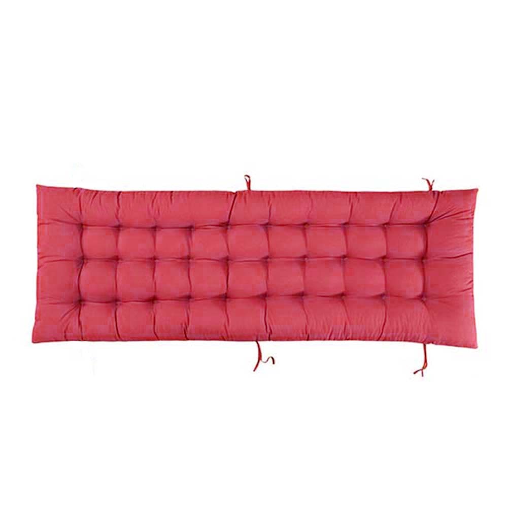 Sun Lounger Cushion Pad Garden In/Outdoor Recliner Chair Seat Pads,Red