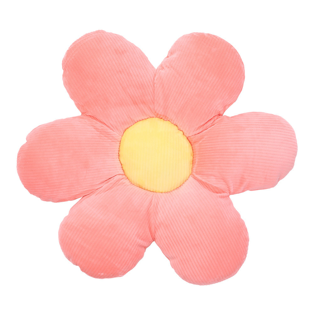 Pink Daisy Shaped Seat Cushion Flower Throw Pillow