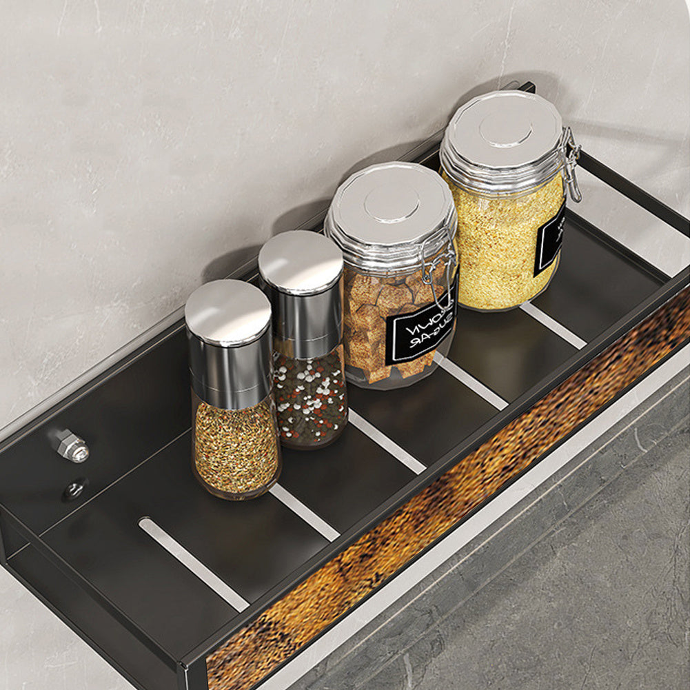 Industrial 3-Piece Wall Mount Spice Rack Organizer