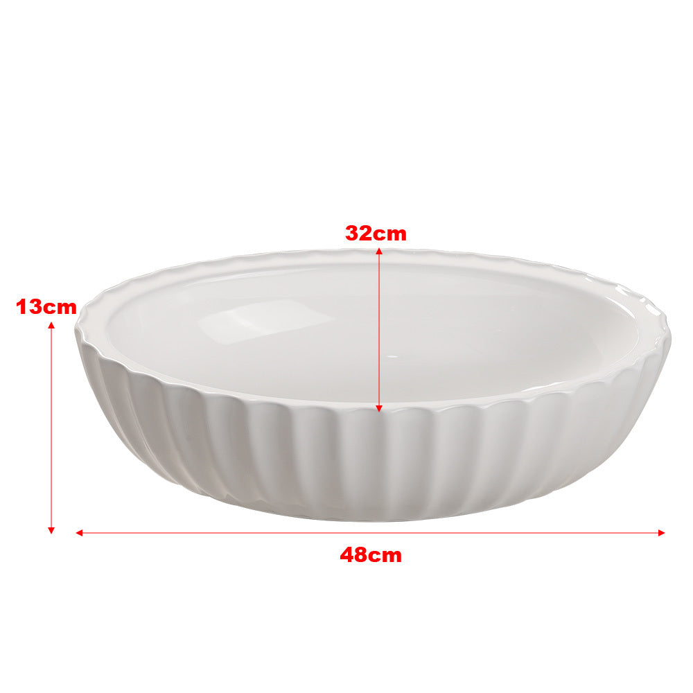 Modern Artistic Oval Bathroom Vessel Vanity Sink