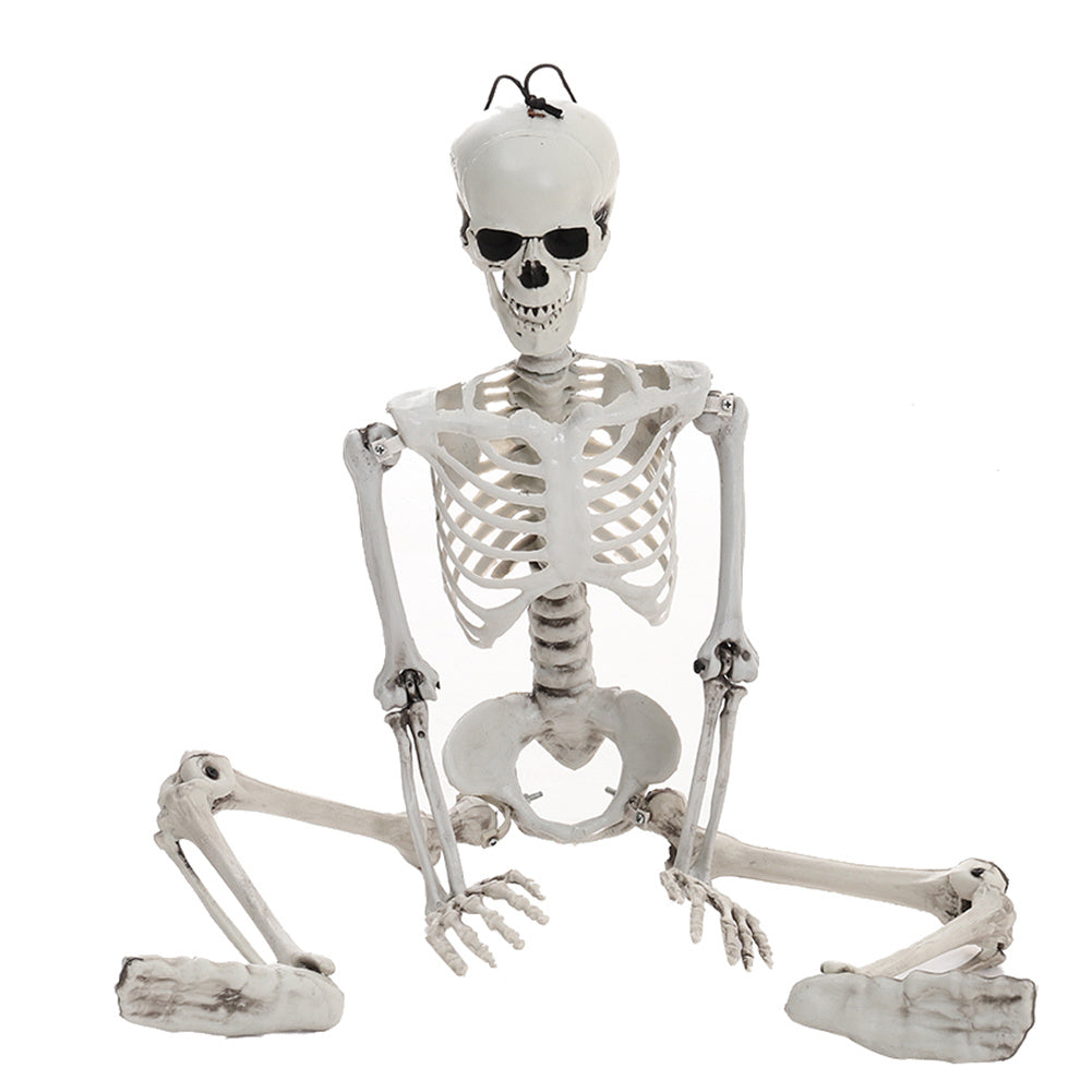 Halloween Realistic Full Body Skeleton Prop Decoration Posable Joints,90CM