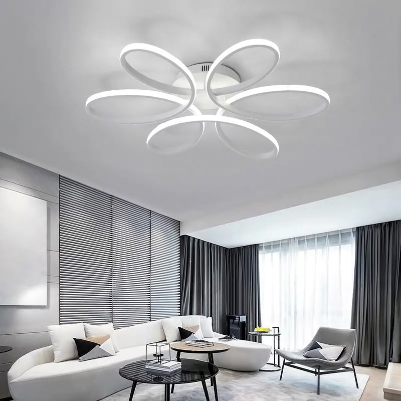 LED Lamp Ceiling Light Cool White Floral Pendant 58CM