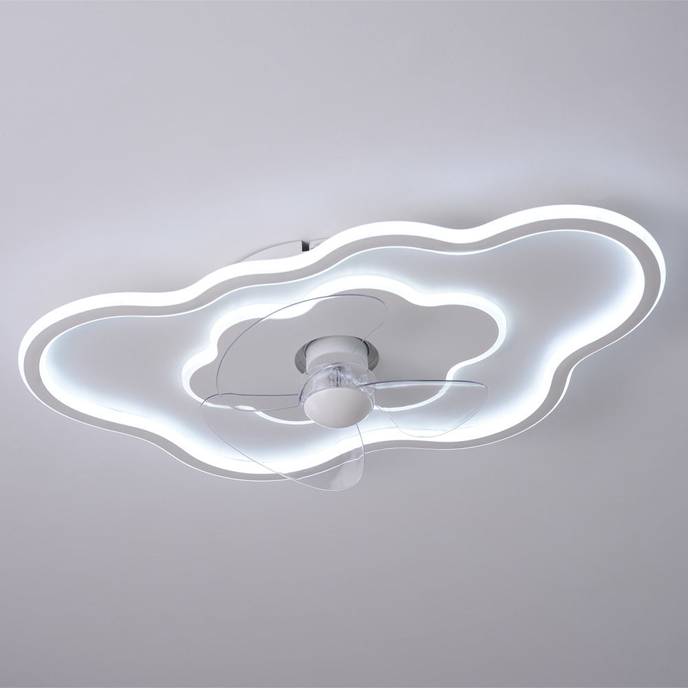Cloud Shaped Ceiling Mount LED Fan Light