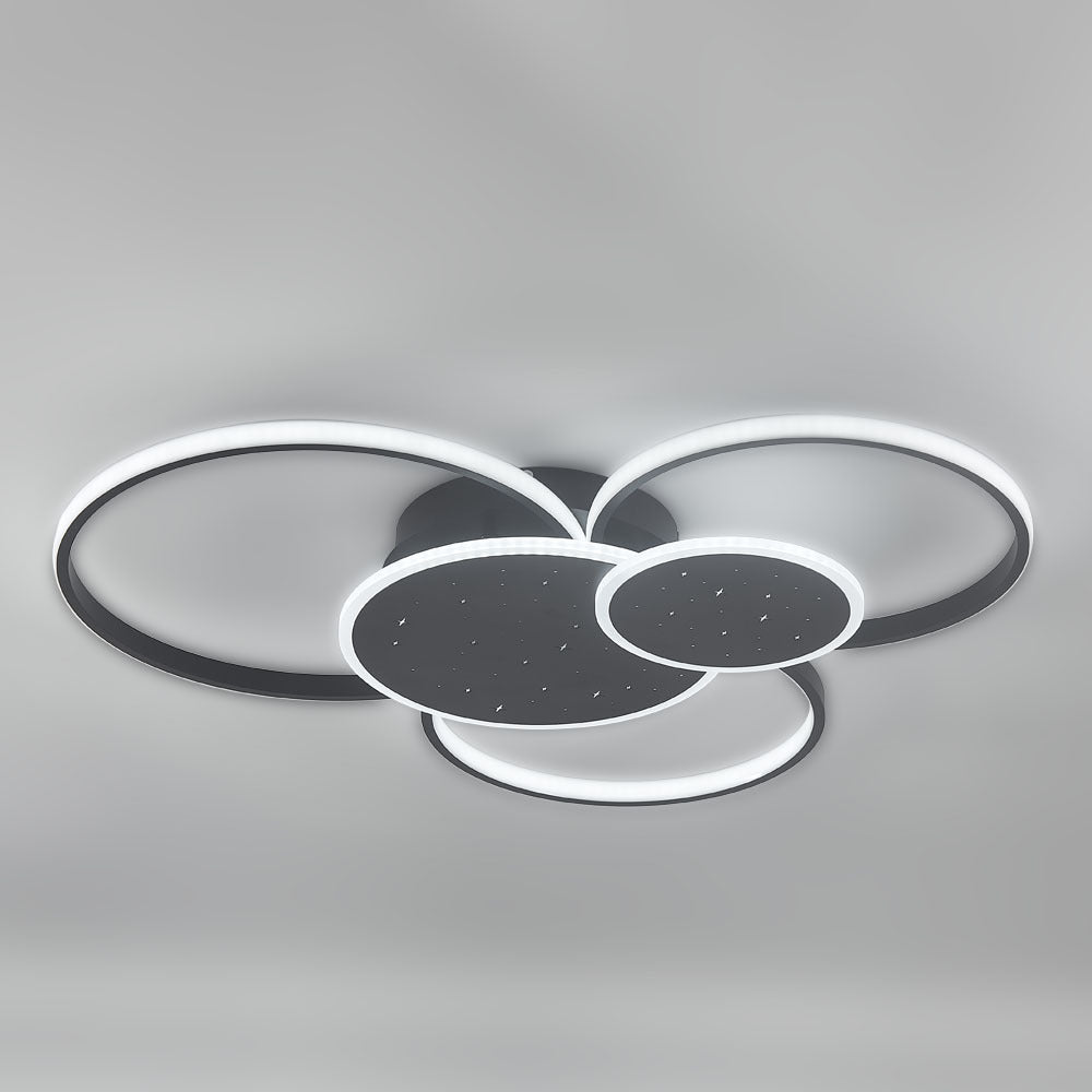 LED 5 Round Ceiling Light in White Light 74x61x10