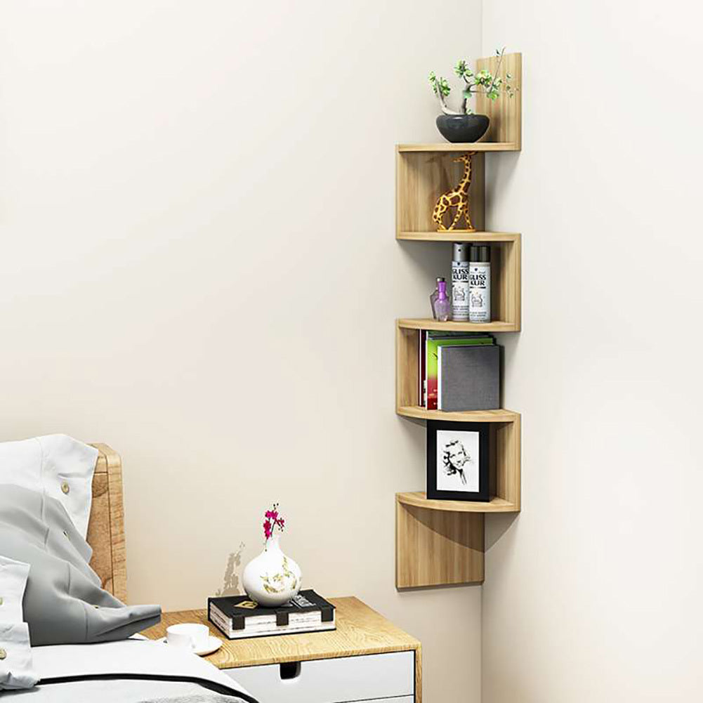 5 Tier Corner Wall Mounted Storage Shelf